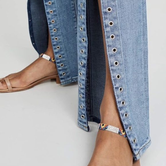 New HUDSON Nico Mid Rise Cigarette Jeans Fron Slits - Picture 7 of 11